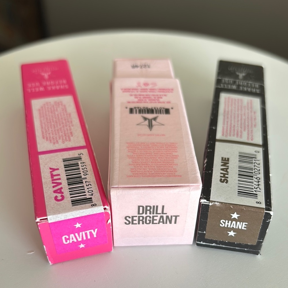 Jeffree Star Cosmetics bundle Velvet Trap , Shane Dawson Velour liquid lipstick